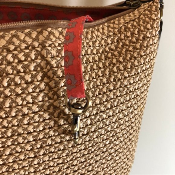 Eric Javits Handbag Shoulderbag Straw Zipper NWT - Picture 7 of 16
